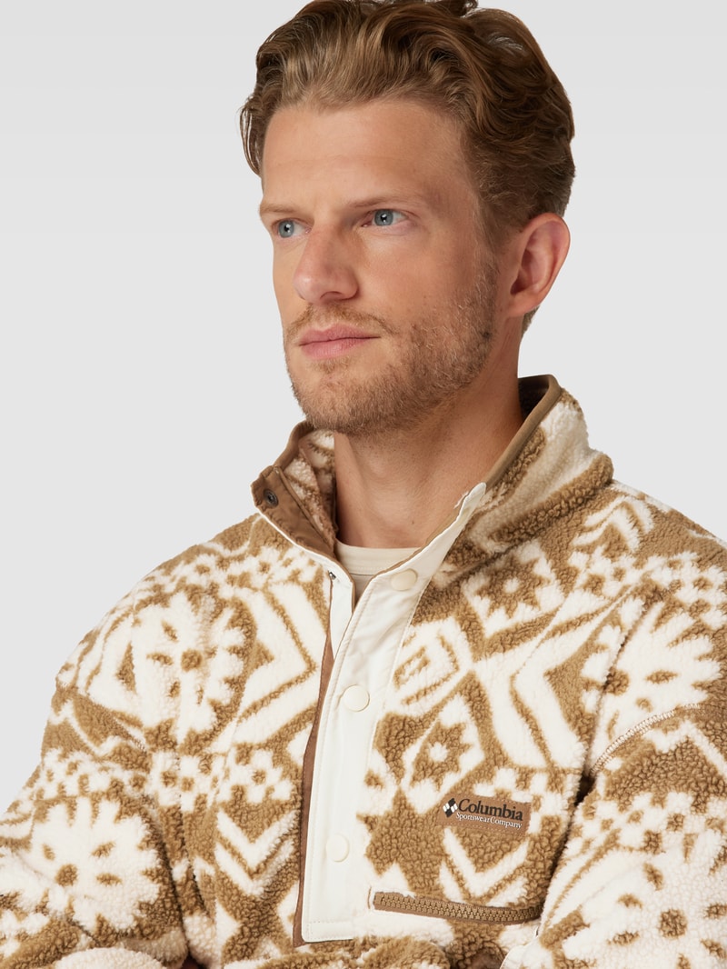Jacke mit Teddyfell Modell 'HELVETIA' in beige