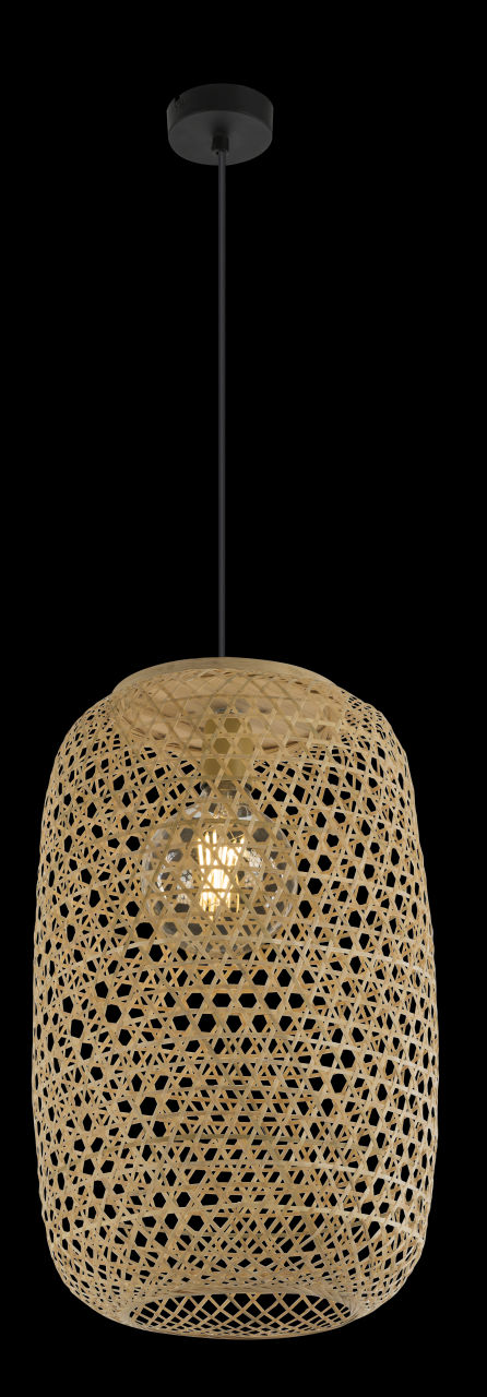 Globo Lighting - MIRENA - Hängeleuchte Bambus naturfarben, 1x E27