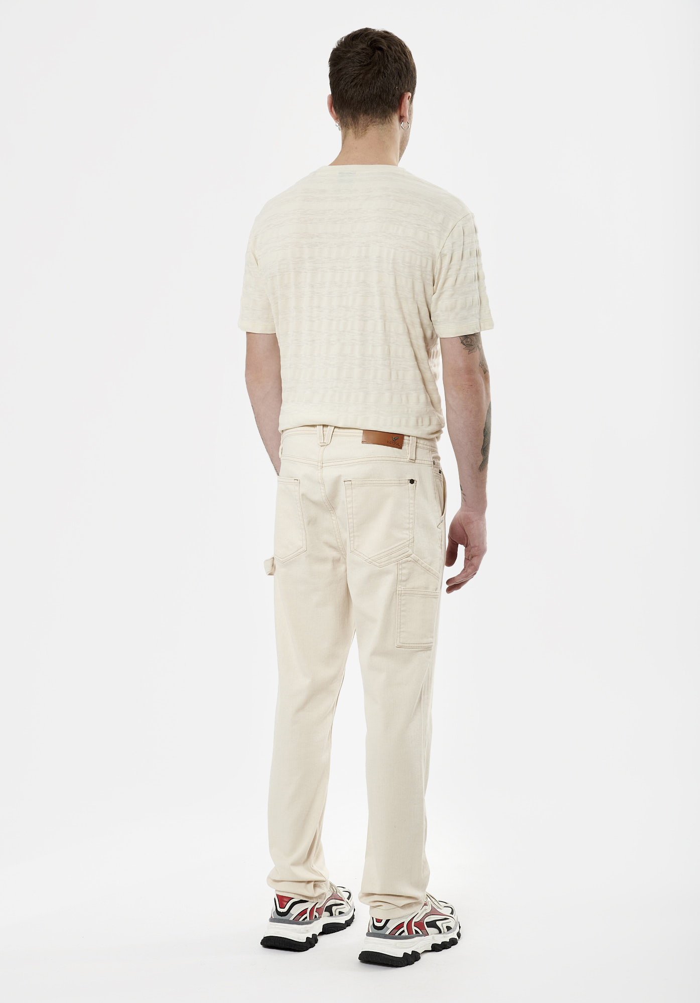 EARL   Jean relaxed beige Homme