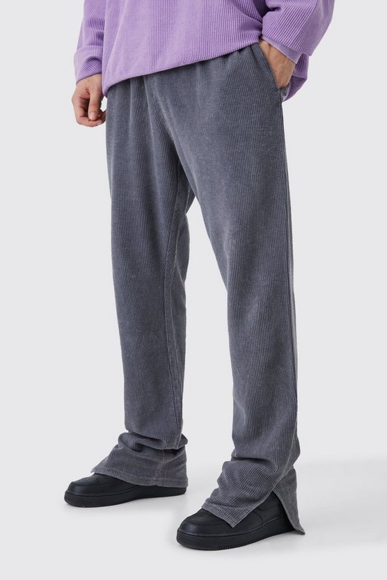 Tall Cord-Jogginghose mit geteiltem Saum