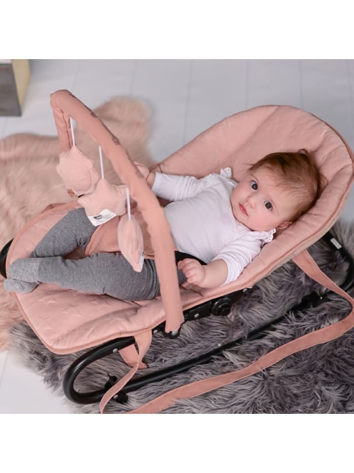 Lorelli Babywippe Eliza Luxe in rosa günstig kaufen onesize