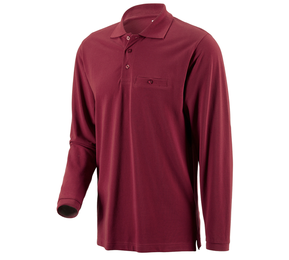 e.s. Longsleeve-Polo cotton Pocket