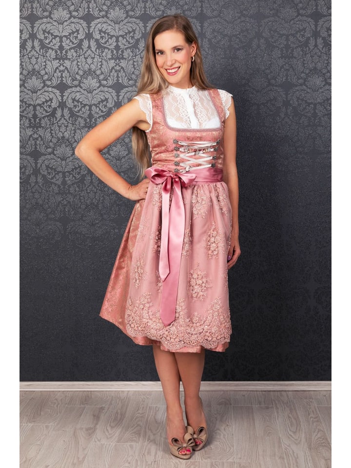 Edelnice Midi Dirndl Sophia in rose günstig kaufen
