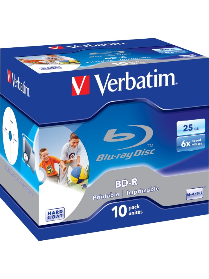 COFI 1453 Verbatim BD-R 25GB/1-6x Jewelcase (10 Disc) in Blau günstig kaufen onesize