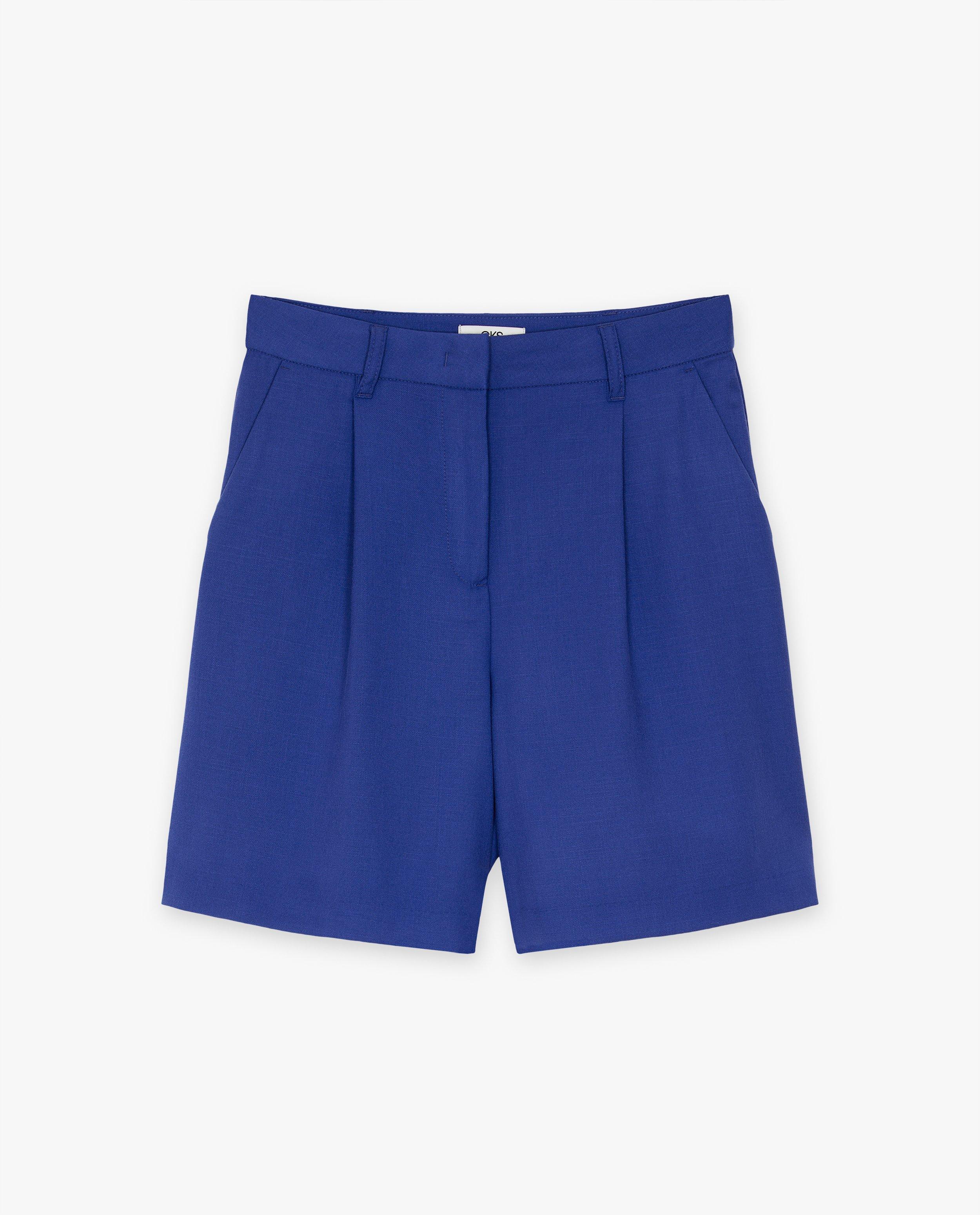 Pantaloni scurți CKS albastru închis pentru femei, albastru închis