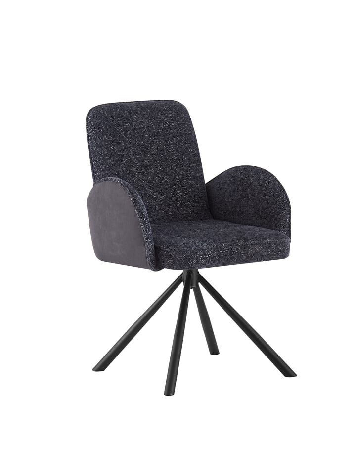 B&D Home Drehstuhl MICHAEL in Anthrazit - (B)57 x (H)85 x (T)60,5 cm günstig kaufen onesize