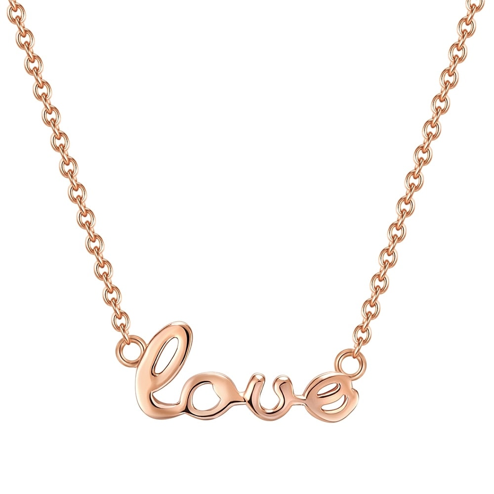 Glanzstücke München Collier en argent Love Argent sterling en Or rose collier