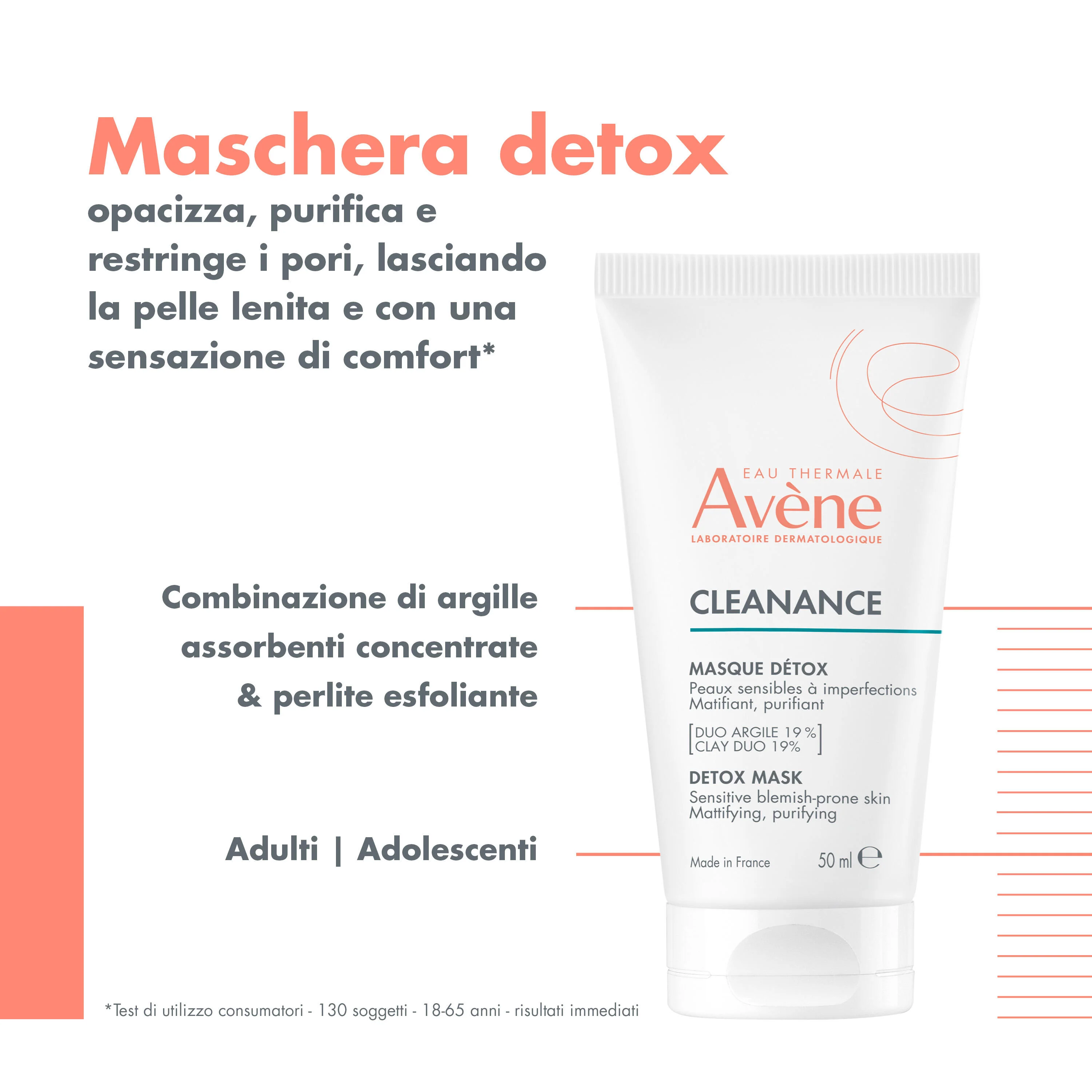 Mascarilla desintoxicante Cleanance - Mascarilla facial purificante, tratamiento desintoxicante