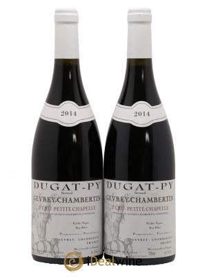 Gevrey-Chambertin 1er Cru Petite Chapelle Vieilles Vignes Dugat-Py  2014 - Lot de 2 Bouteilles