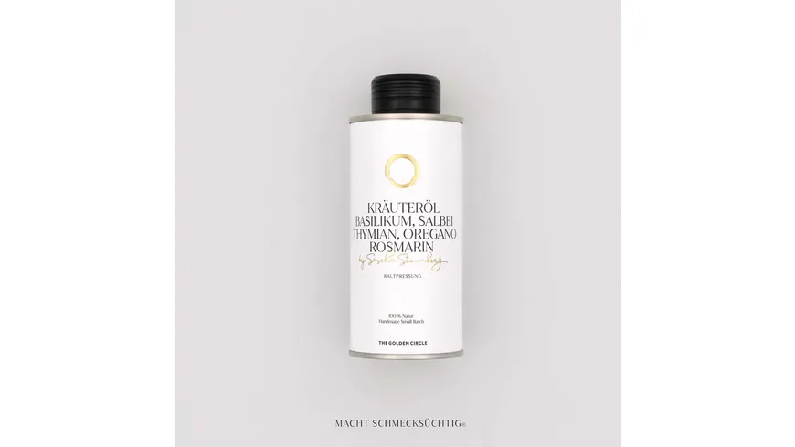 THE GOLDEN CIRCLE Kräuteröl Basilikum, Salbei, Thymian, Oregano, Rosmarin by Sascha Stemberg 250 ml