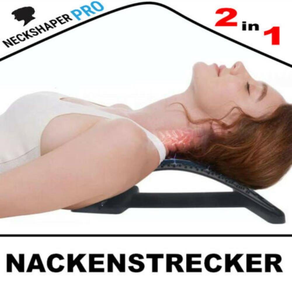 MAVURA Rückentrainer NeckShaper™ PRO Ergonomischer Nackenstrecker Rückenstrecker Nacken, (Rücken Massagegerät Massage), Rückendehner Rückentrainer Wirbelsäulenstrecker