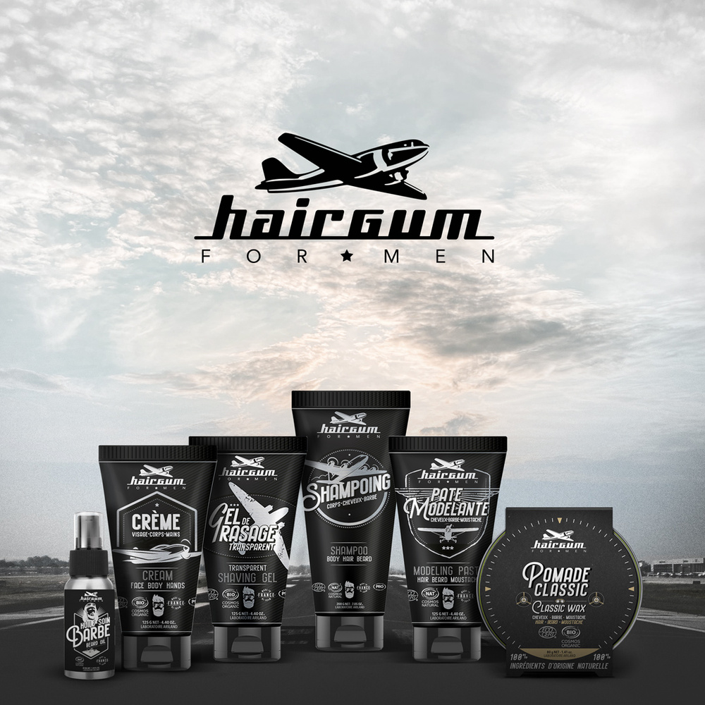 hairgum Cire Coiffante cheveux, barbe et moustac he Cosmos Nat Produit Coiffant