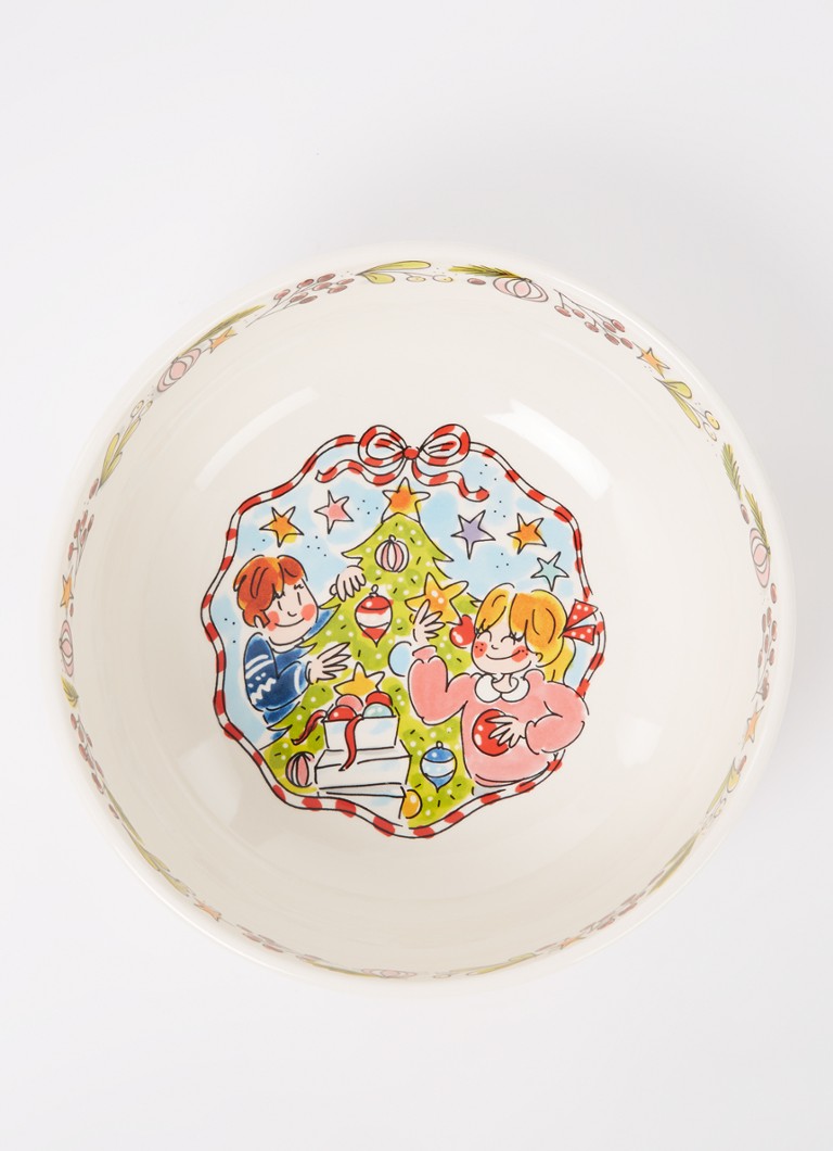 Farfurie de Crăciun Amsterdam blondă, 23 cm