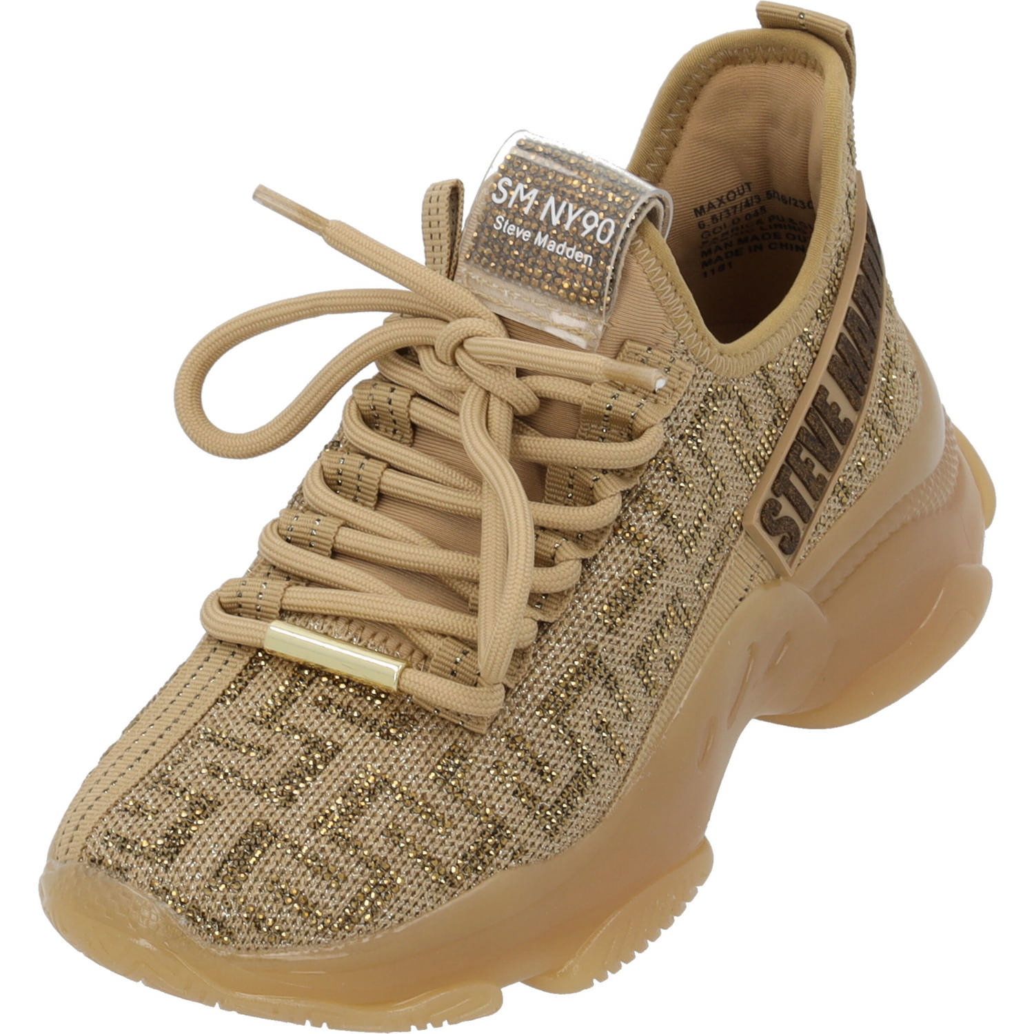 Steve Madden Maxout SM11002264, Schnürschuhe, Damen, Beige (Sesame)