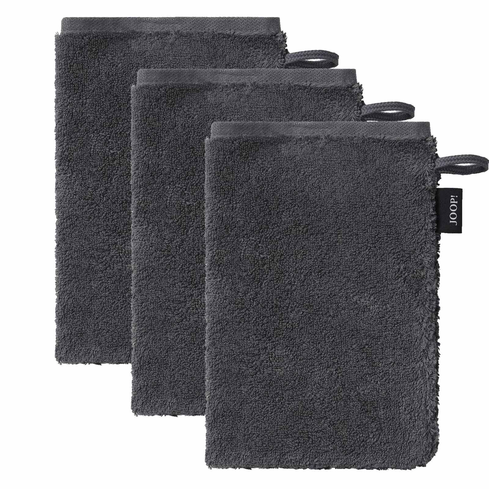 Joop! Waschlappen Waschlappen, 3er Pack - Waschhandschuh, (3er Pack)