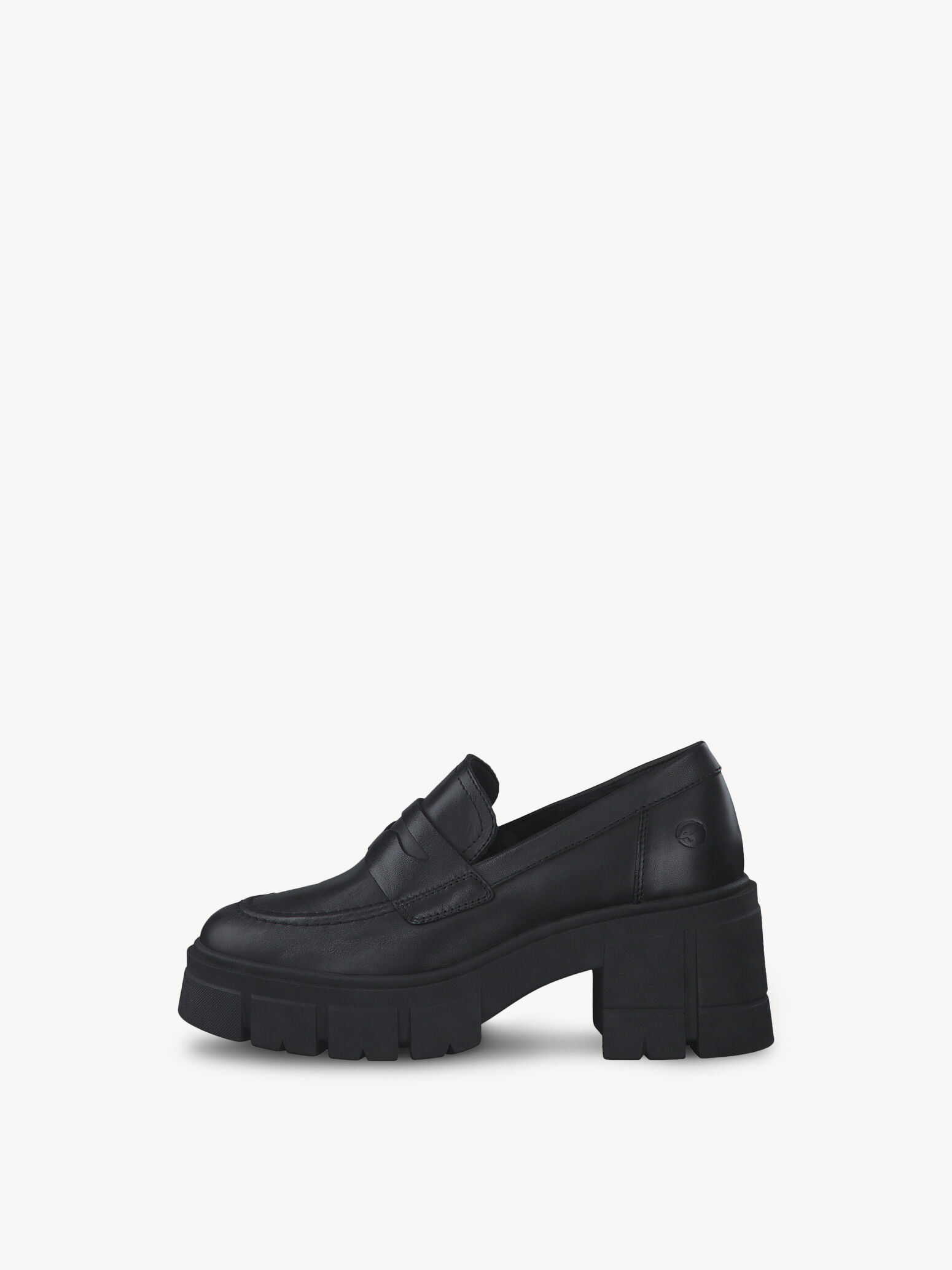 Slipper en cuir - noir