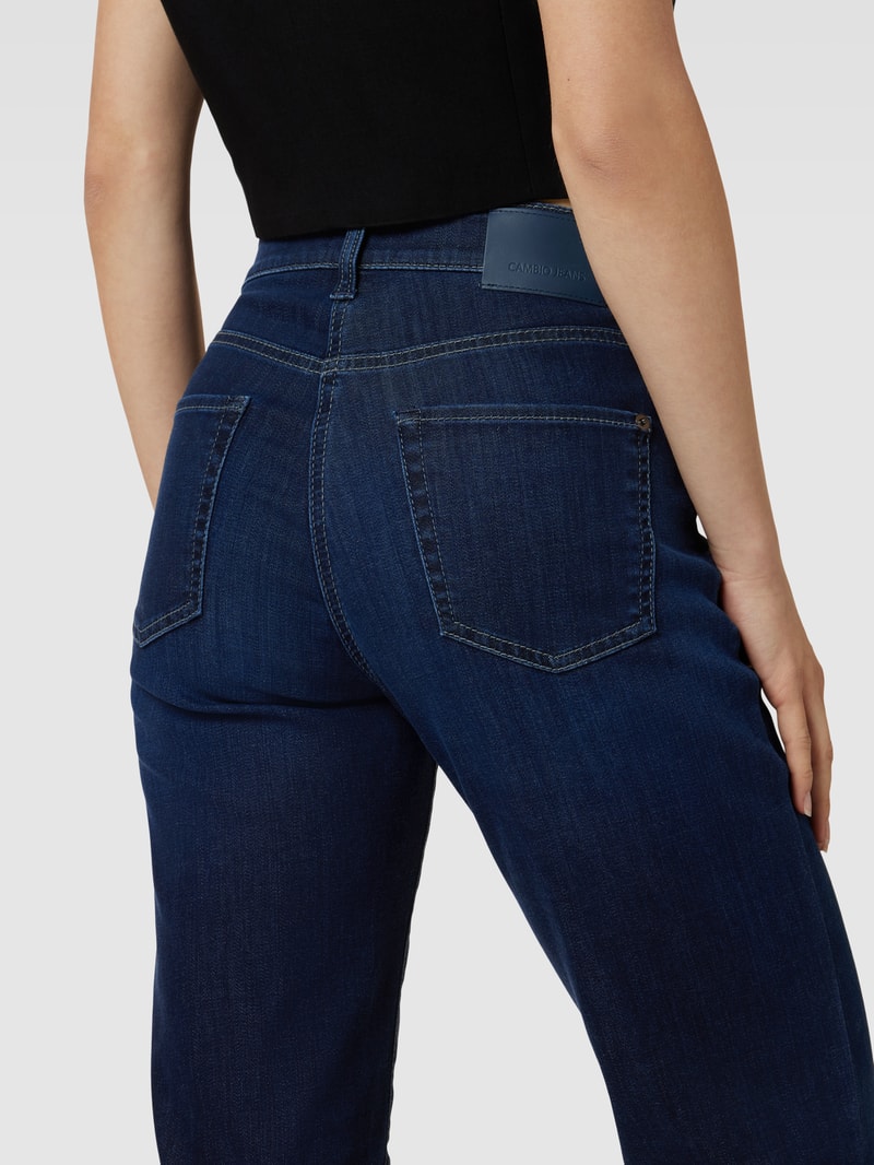 Jeans mit 5-Pocket-Design Modell 'PARIS' in dunkelblau