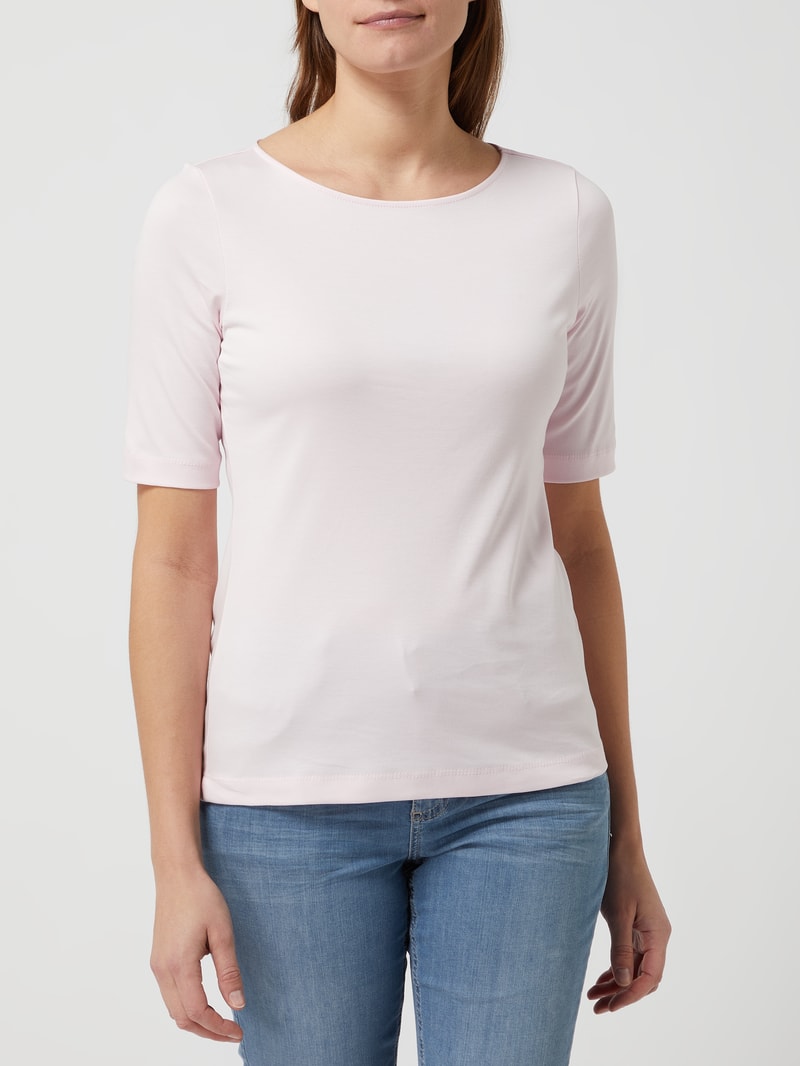 T-Shirt mit 1/2-Arm in hellrosa