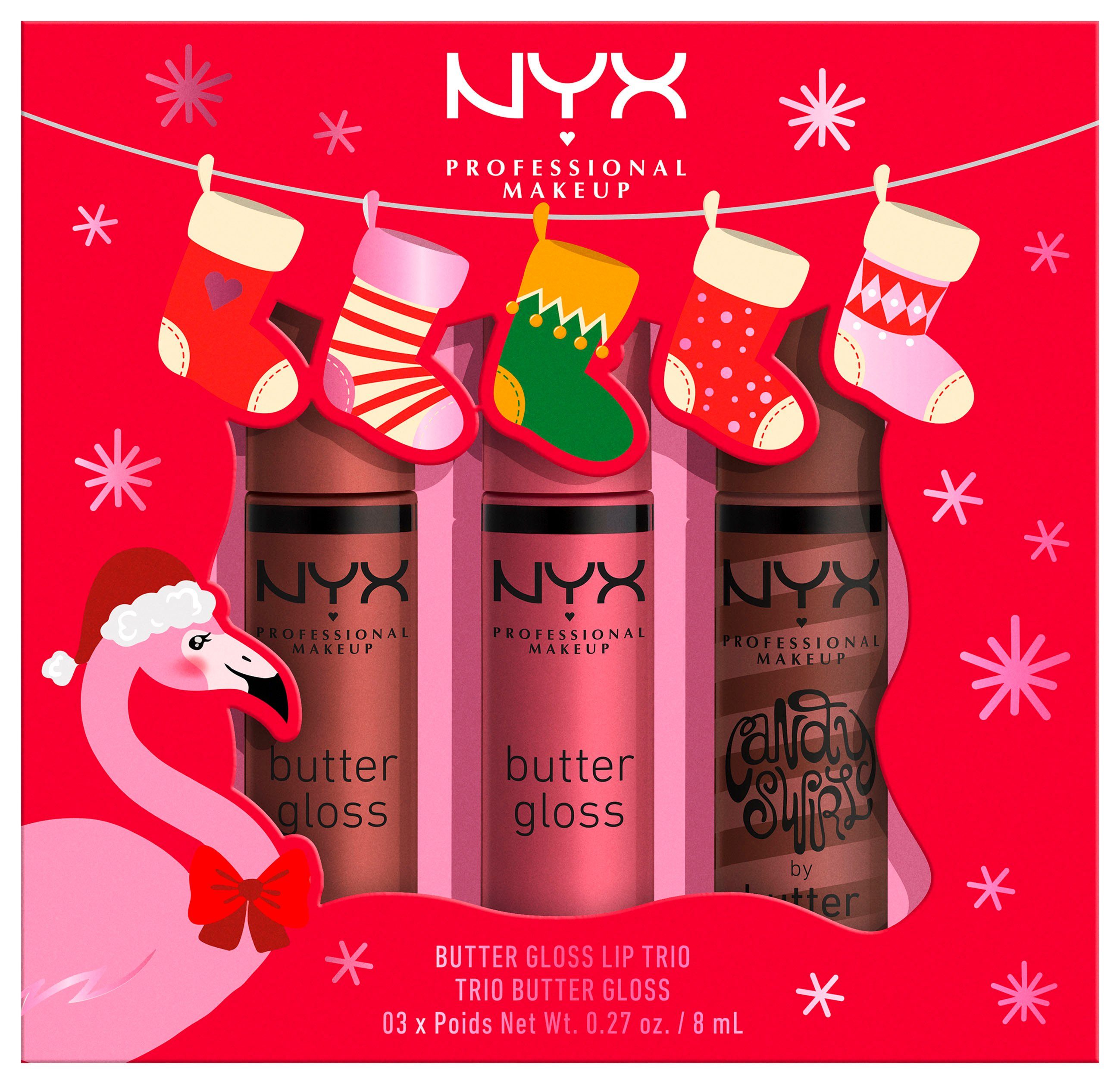 NYX Schmink-Set NYX Professional Makeup Butter Gloss Lip Trio