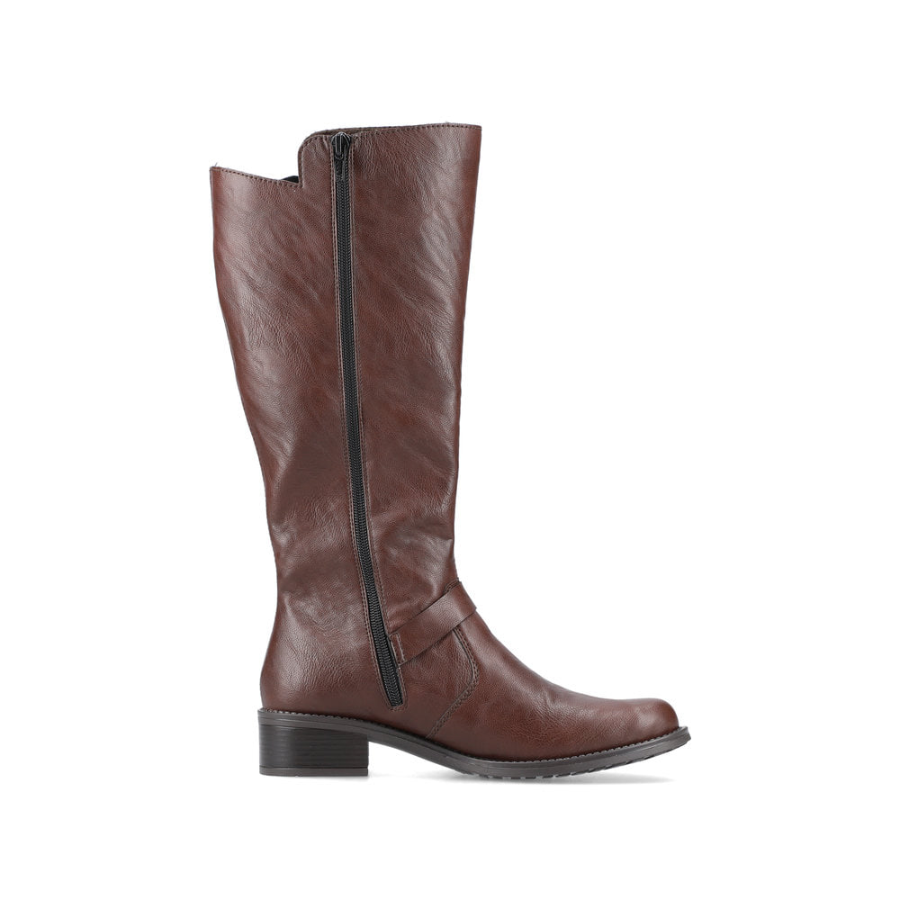 Rieker Damen Hochschaftstiefel kaffeebraun