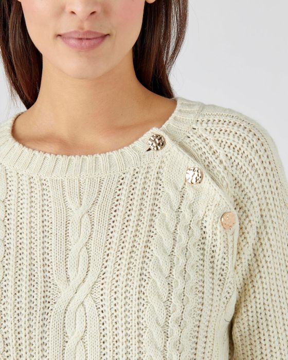 Pull en maille perlée et torsadée Thermolactyl