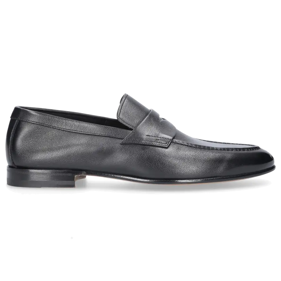 Santoni - Loafer 17511 Kalbsleder - schwarz