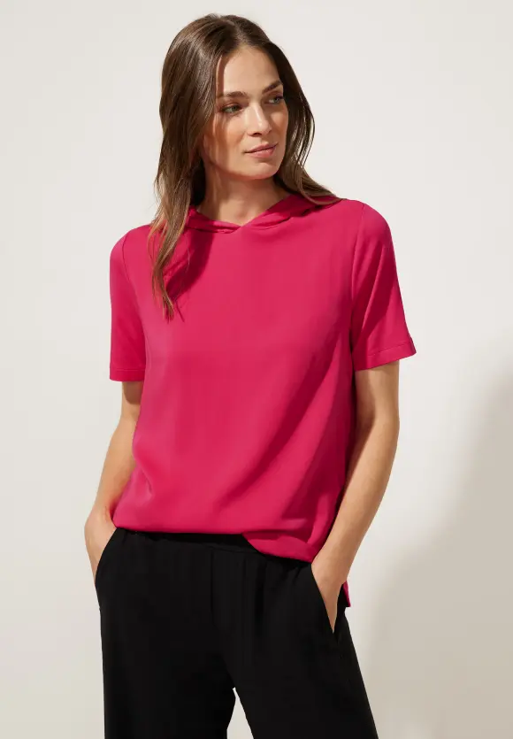 Street One Kapuzenshirt im Materialmix