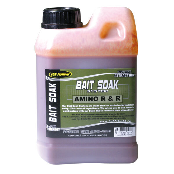 Booster carpe fun fishing bait soak system amino r 1l