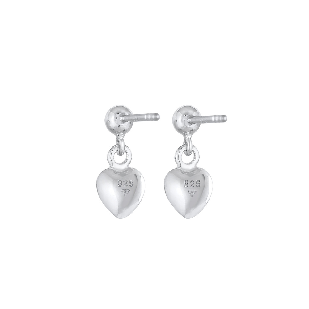 Elli Elli Boucles d'Oreilles Boucles d'oreilles Femme Coeur Amour Tendance Minimale en Boucles d'oreilles