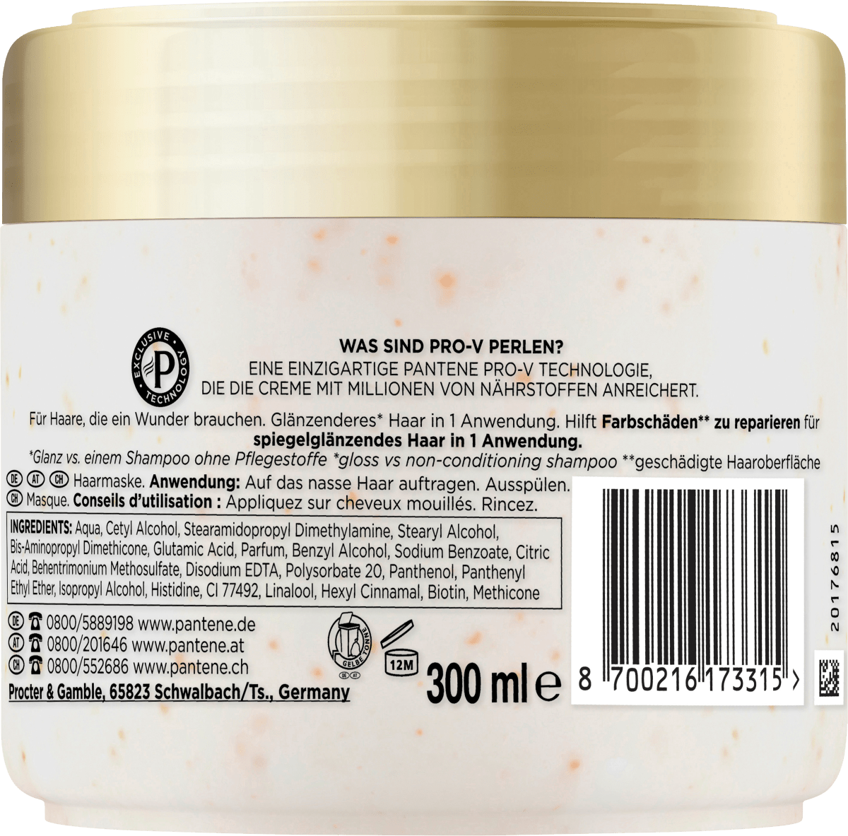 Haarmaske miracles Colour Gloss Glossy & Repaired, 300 ml