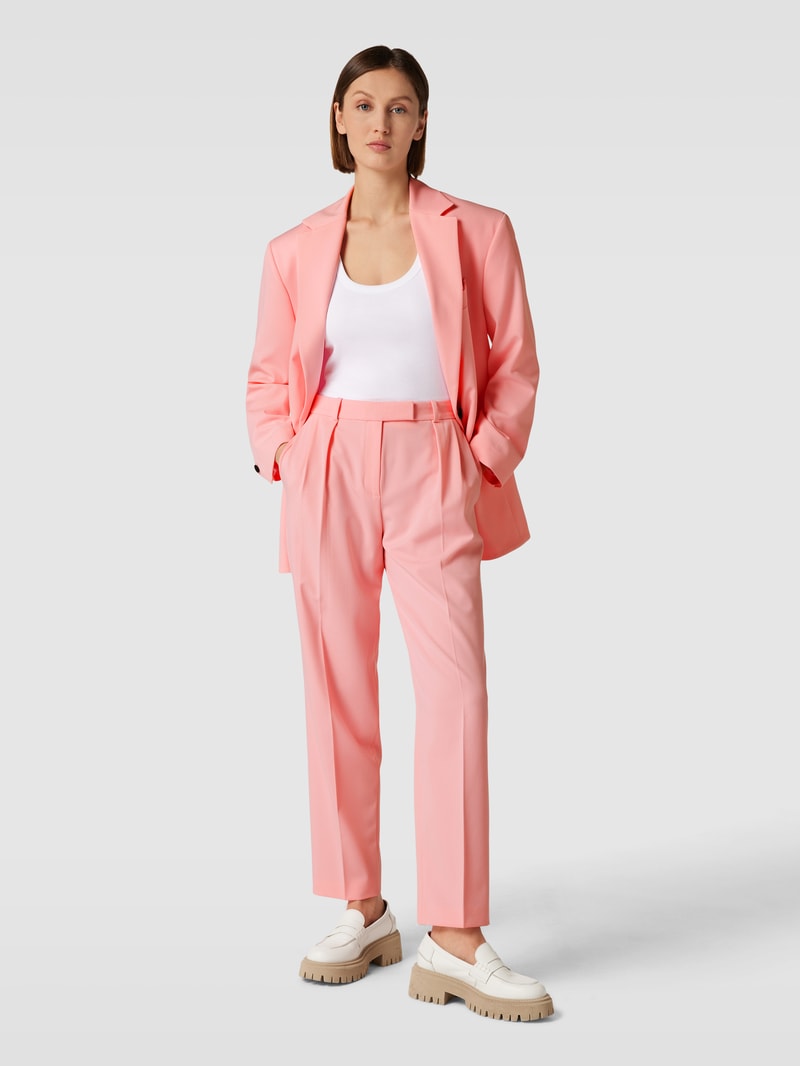 Hose mit fixierten Bundfalten Modell 'Hanifa' in rosa