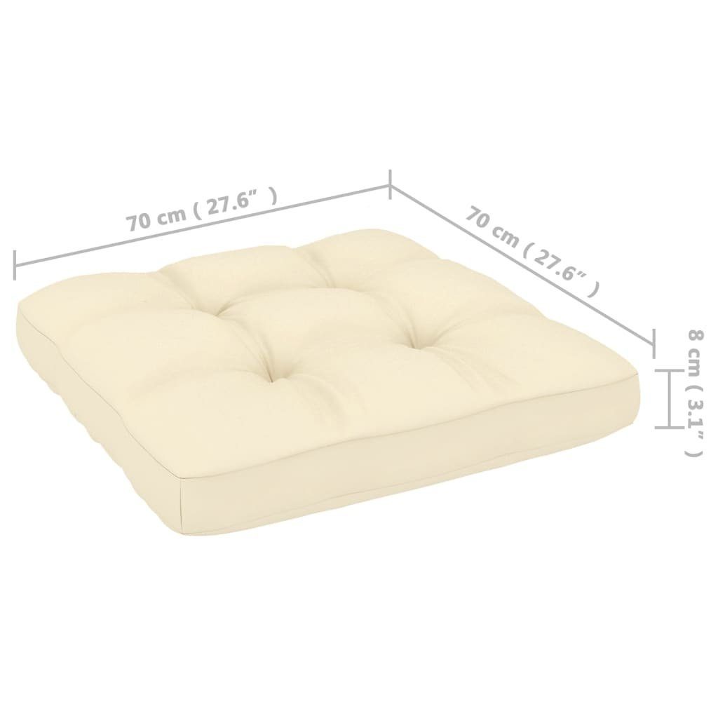 vidaXL Loungesofa 2tlg. Garten-Lounge-Set mit Kissen Honigbraun Massivholz Kiefer, 1 Teile