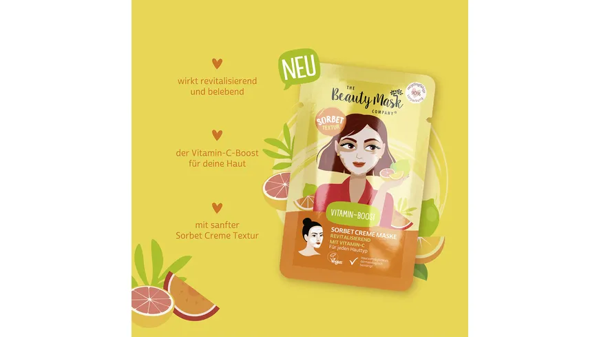 The Beauty Mask Company Gesichtsmaske Vitamin Boost 10 g