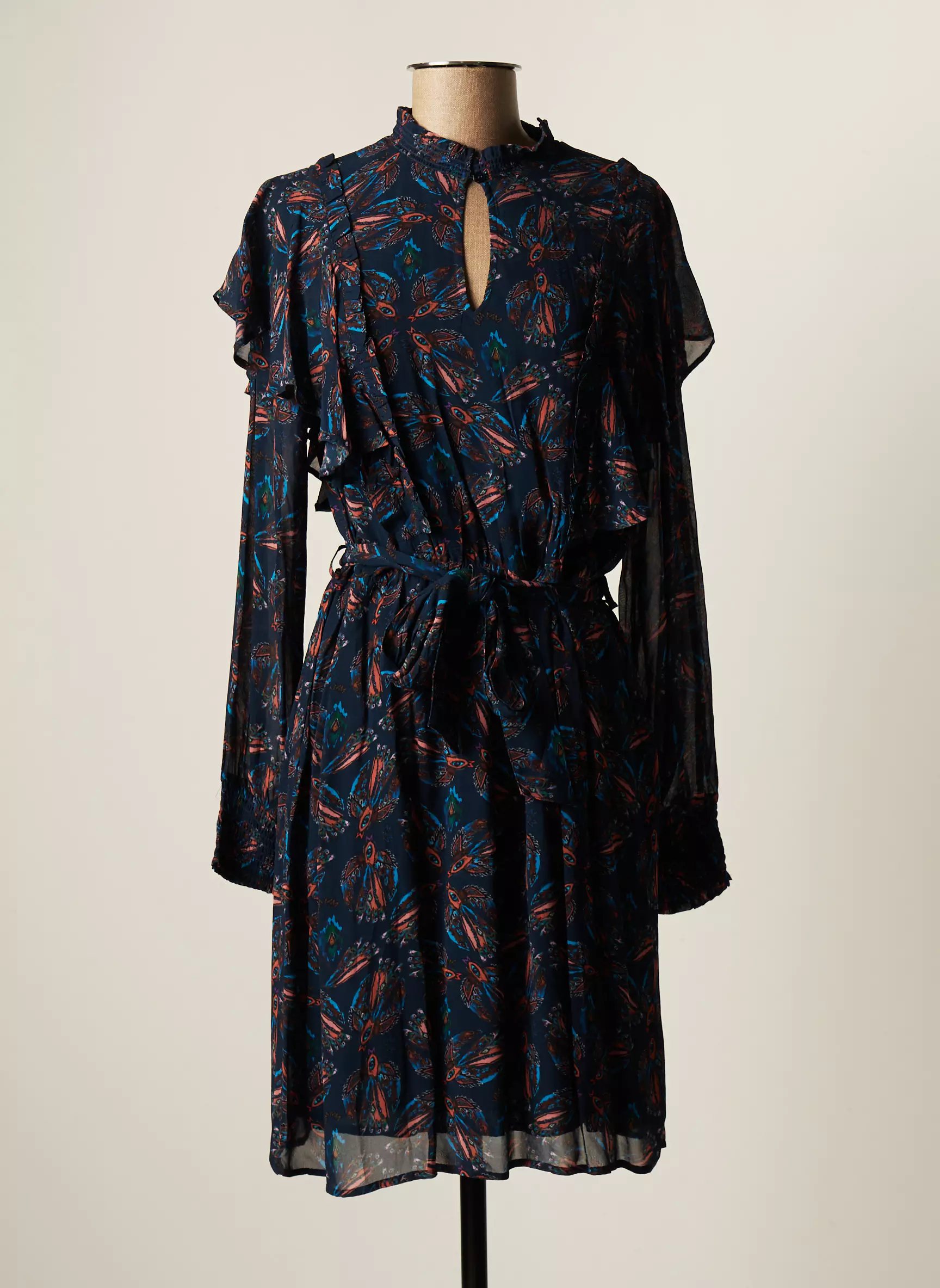 Pom Amsterdam Robes Mi Longues Femme couleur bleu