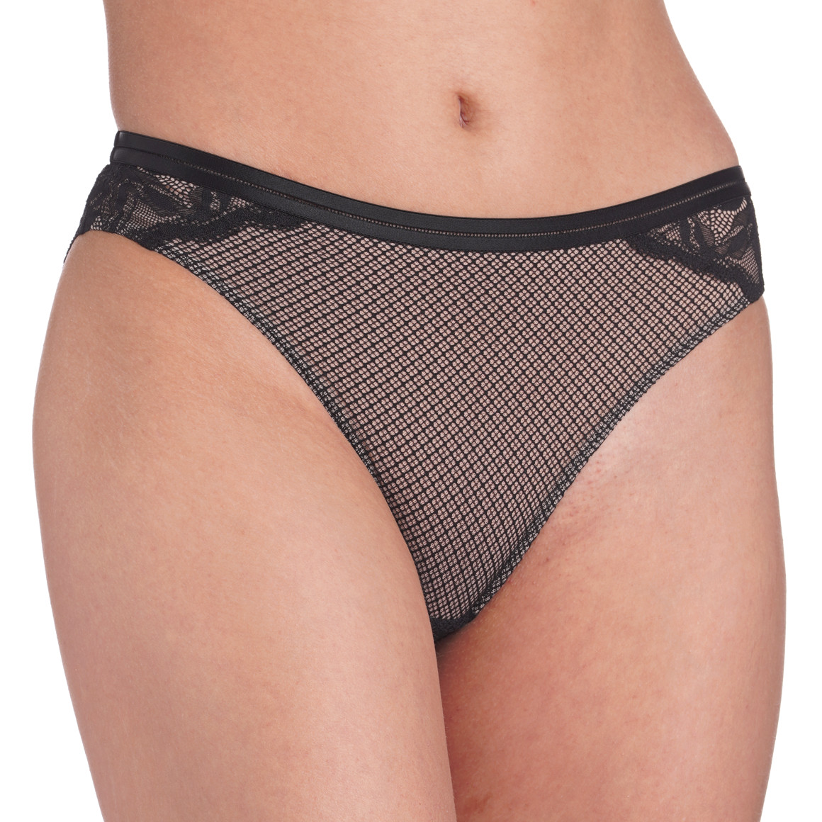 Damen Slip mit floraler Spitze