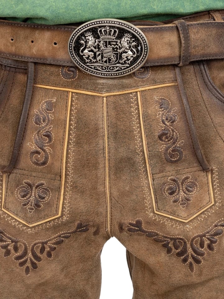 MADDOX Lederhose RONN in braun günstig kaufen