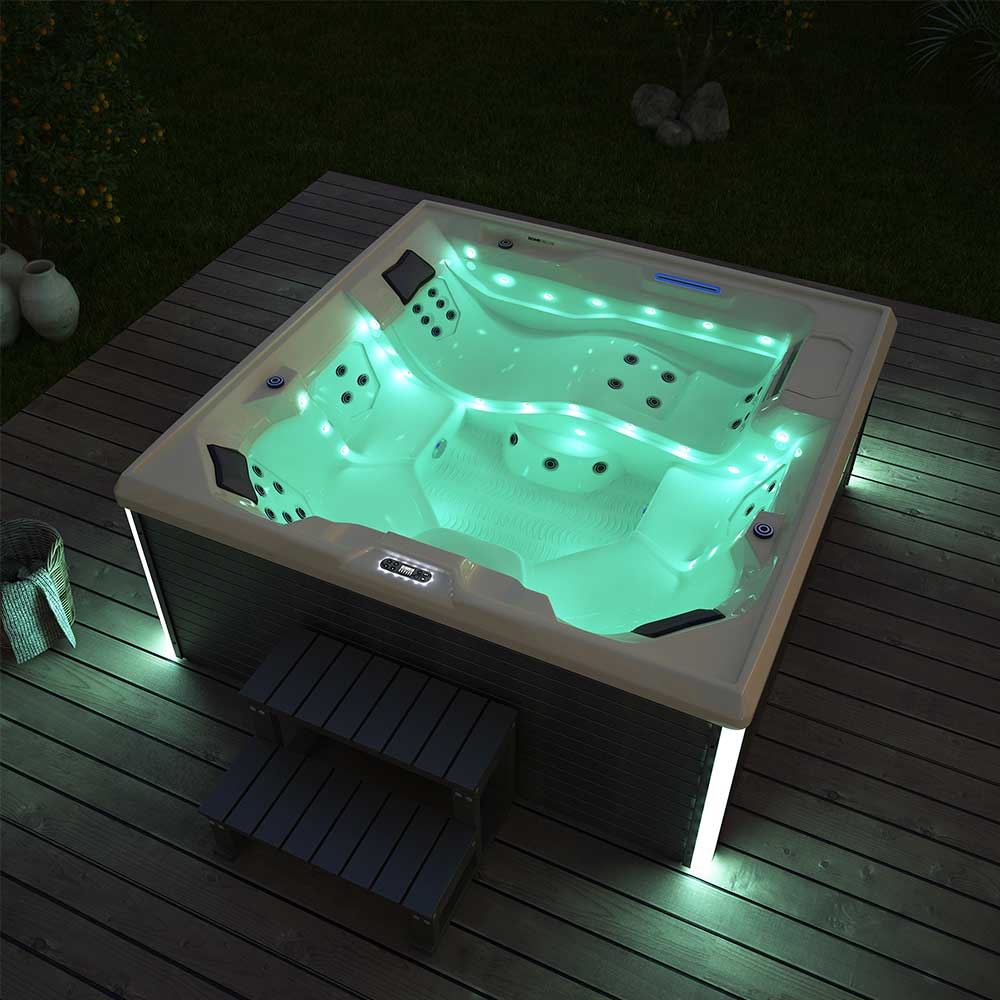Home Deluxe Outdoor Whirlpool STREAM BIG PURE