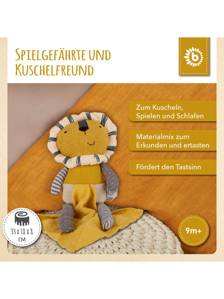 Bieco Spielwaren Kuscheltier Löwe mit Schmusetuch - ab Geburt in Gelb günstig kaufen onesize