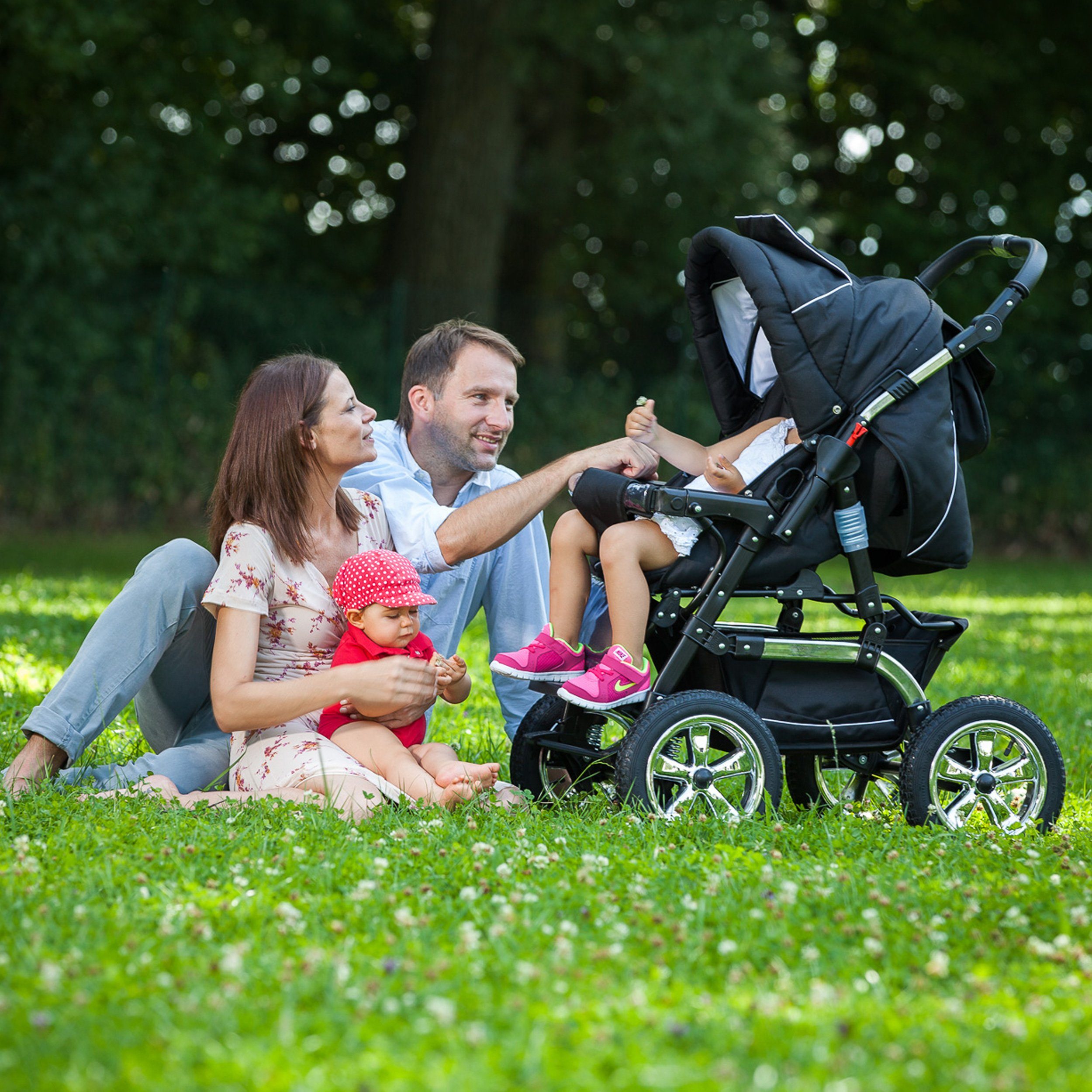 bergsteiger Kombi-Kinderwagen Milano, (10-tlg)
