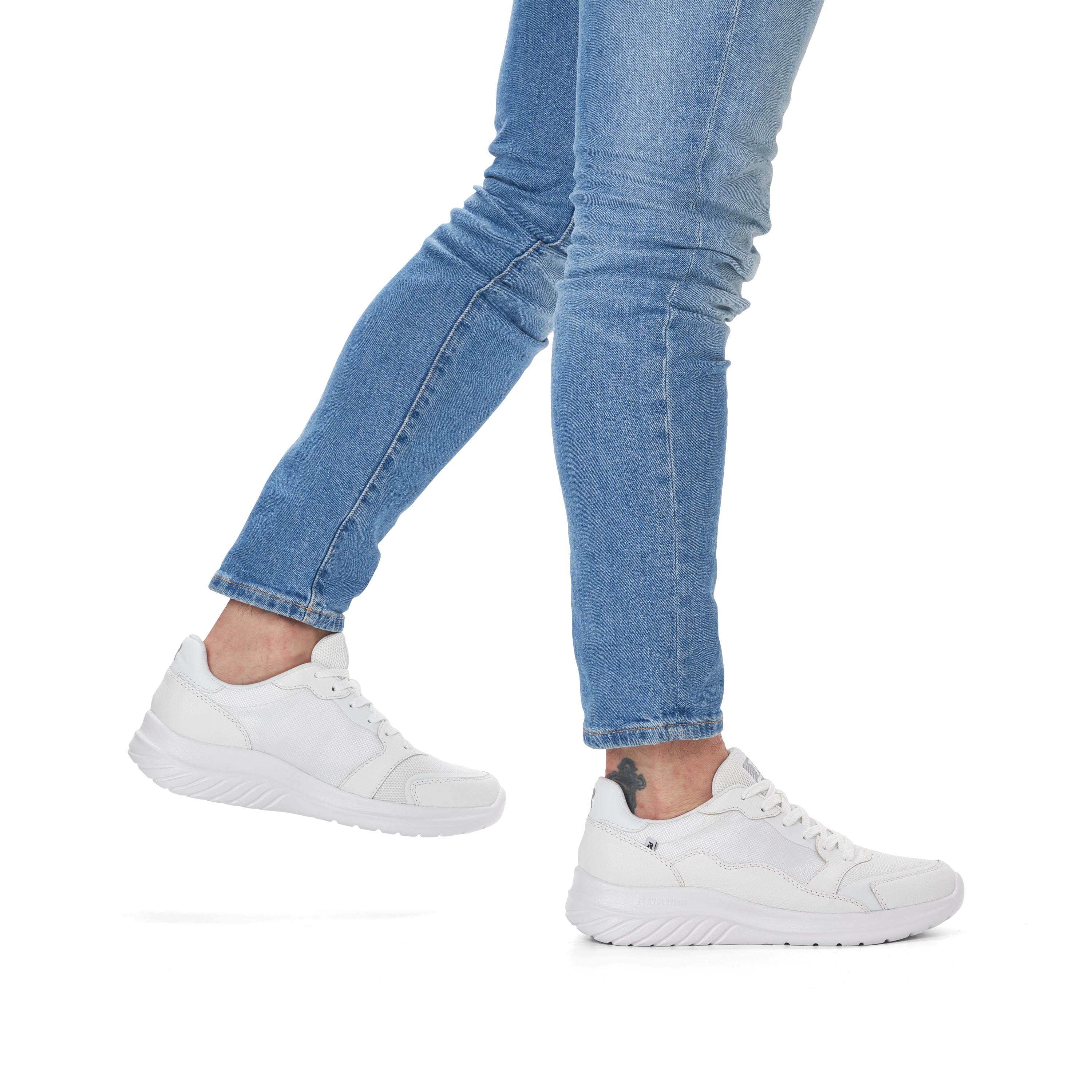Rieker Herren Sneaker Low swan white
