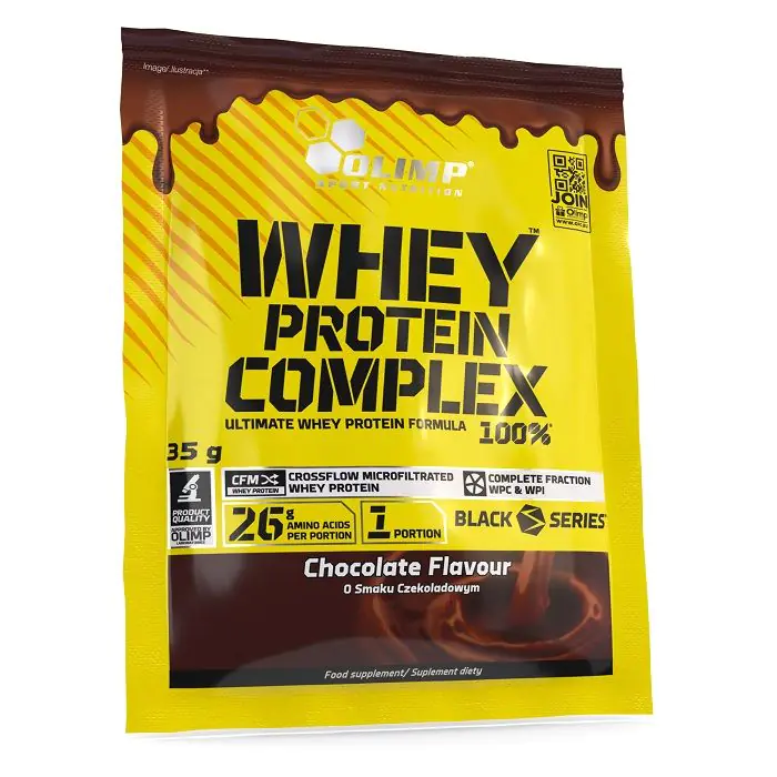 Olimp Whey Protein Complex 100% σκόνη με γεύση σοκολάτας, 35 g