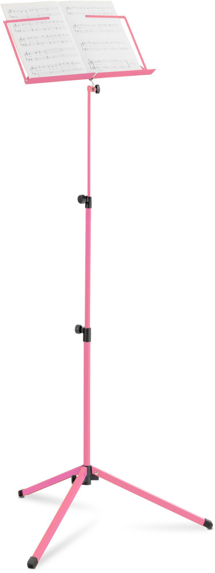 Classic Cantabile Notenpult Classic Cantabile 100 Notenständer Medium Pink, Klappbar - Höhenverstellbar von 65-130 cm