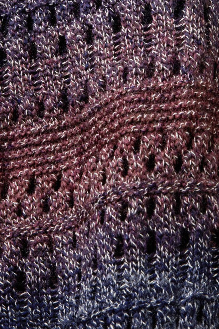 Offen gestrickter Dégradé-Cardigan