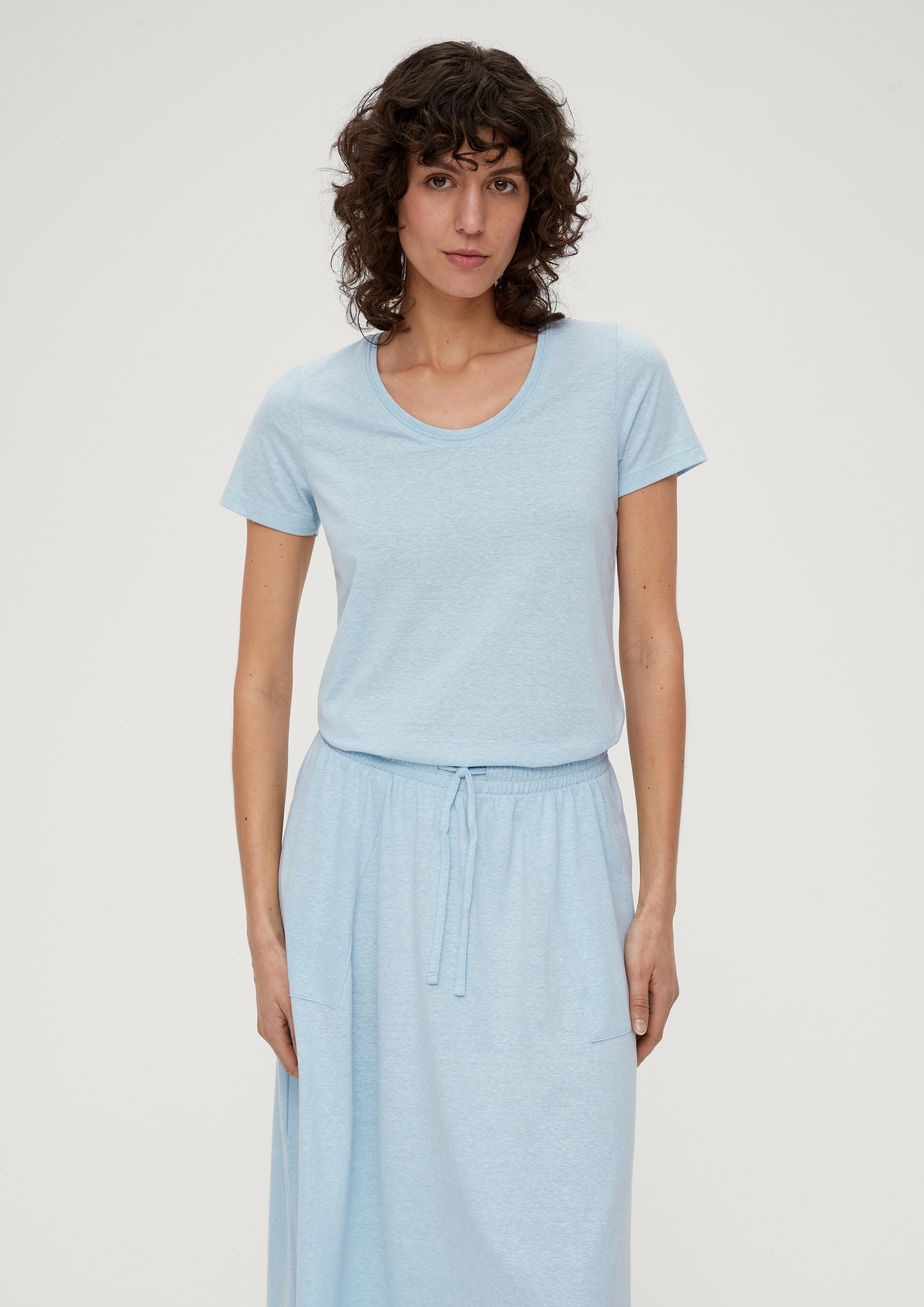 T-Shirt mit U-Ausschnitt  2134659-50W9