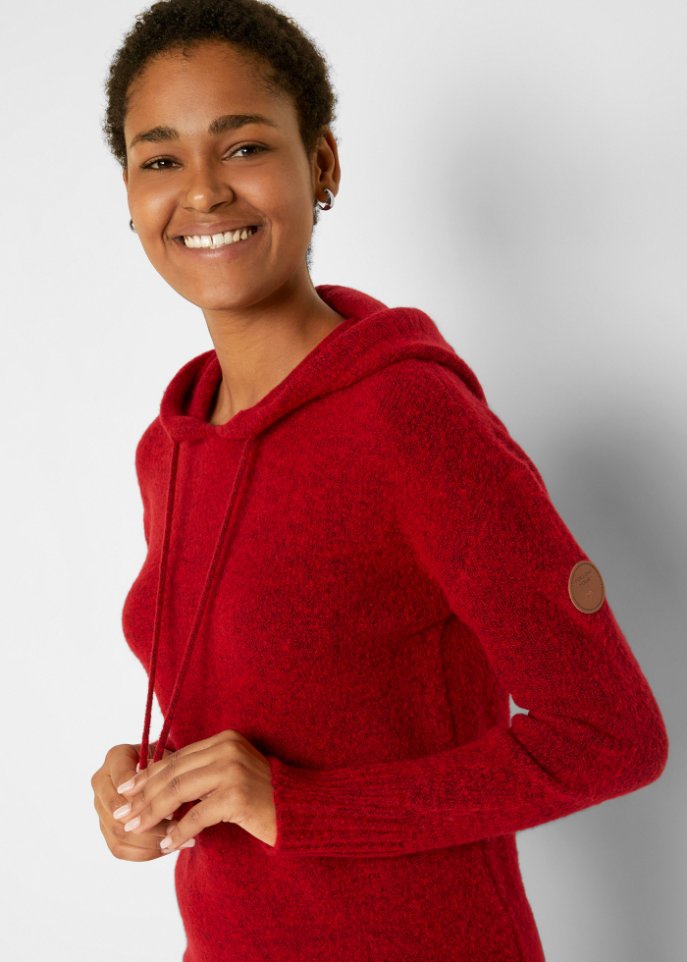 Strickkleid mit Kapuze