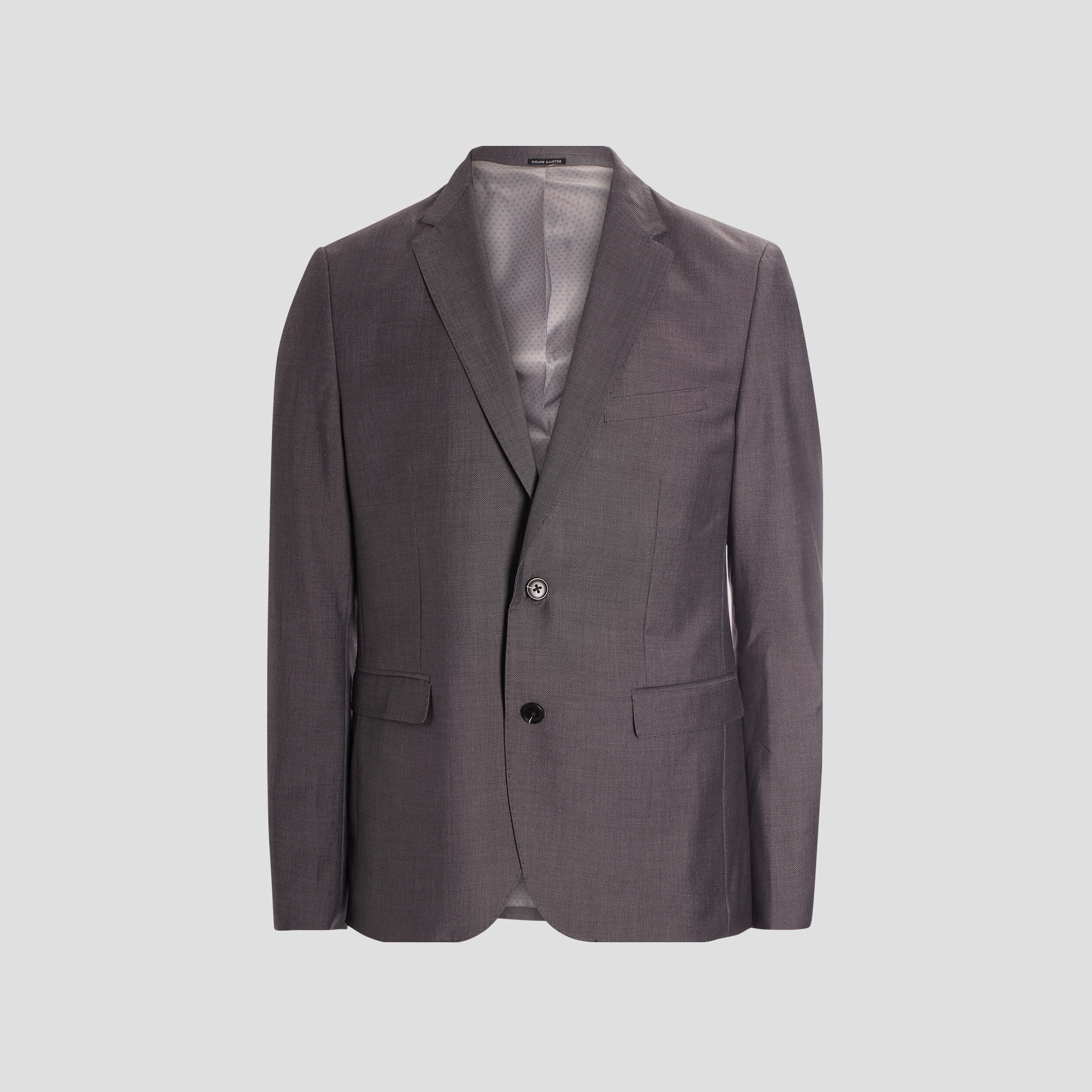 Veste ajustée boutonnée gris clair homme | La Halle