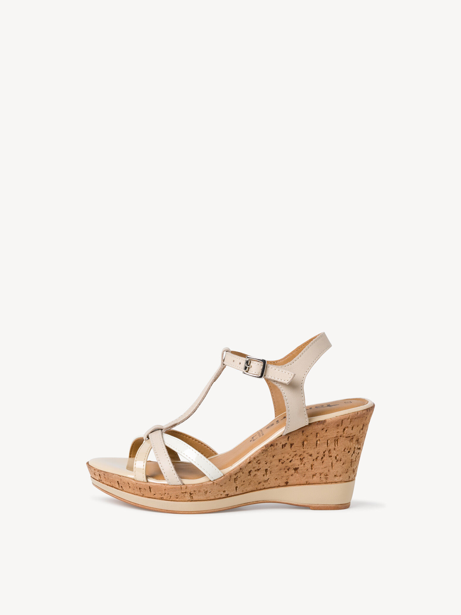 Sandale à talon - beige