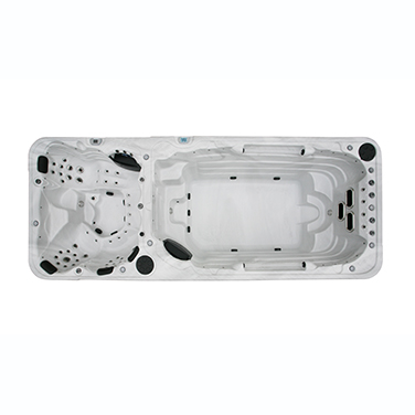 PureHaven Swim Spa 580x230x135 cm für bis zu 8 Personen UV-Wasseraufbereitung Doppelfilter-System verstellbarer Wasserfall 4800 L