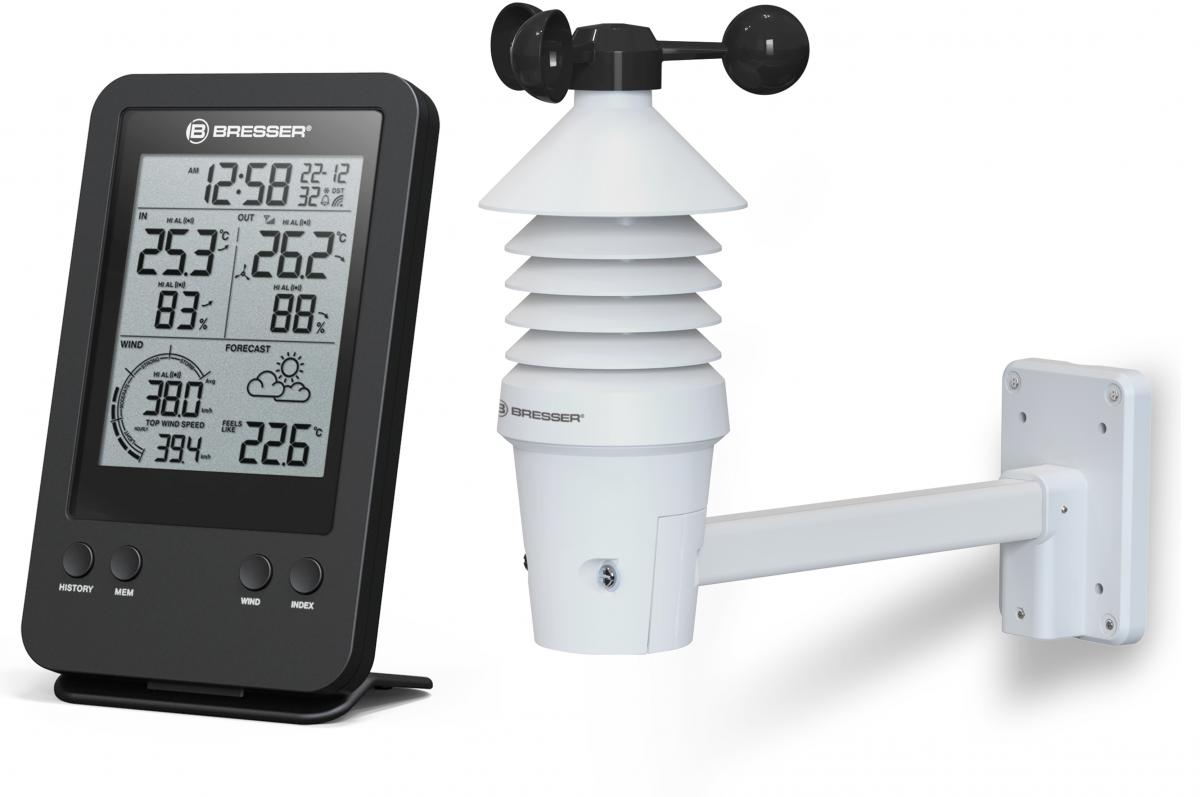Bresser 3-in-1 Profi Windmesser inkl. Funkdisplay