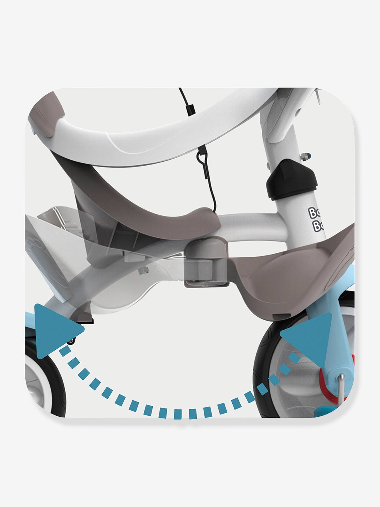 Smoby Dreirad BABY BALADE PLUS SMOBY - hellblau